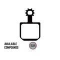 ASHIMA Disc Brake Pads - Semi Metallic Magura - MT5 / MT7