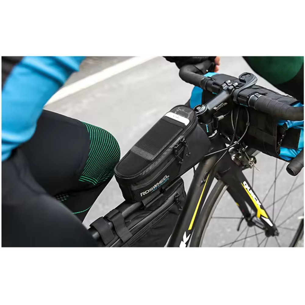 Roswheel OEM Attack Top Tube Bag Waterproof Black 1.5L