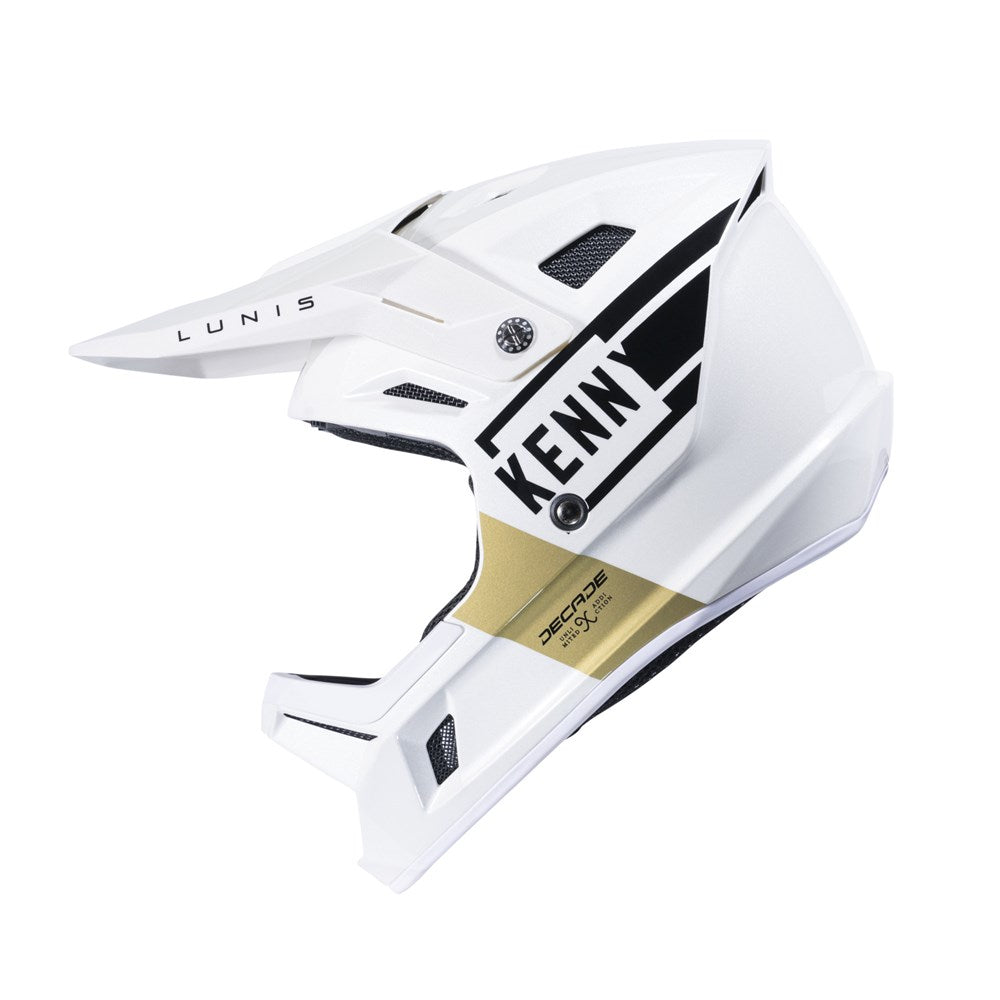 KENNY RACING Helmet - Decade 2023 - Lunis White Gold XL - MIPS (EN 1078)