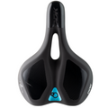 DDK Saddle - E-Trek -  Support & Memory Foam - Steel Rail - Cover Soft Touch - 265x190mm - 440g