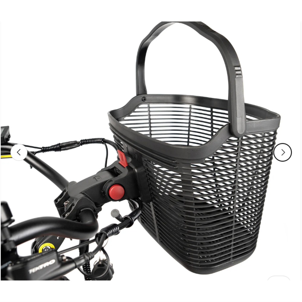 Stowaway EasyRider Front QR Basket 380x280x270 - 930g - Enviro PP Material - Charcoal