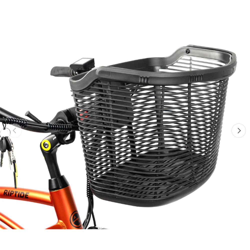 Stowaway EasyRider Front QR Basket 380x280x270 - 930g - Enviro PP Material - Charcoal