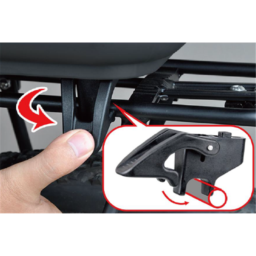 Stowaway EasyRider Rear Basket- Tool Free QR Buckle445x355x245 - 214g - Enviro PP Material - Grey
