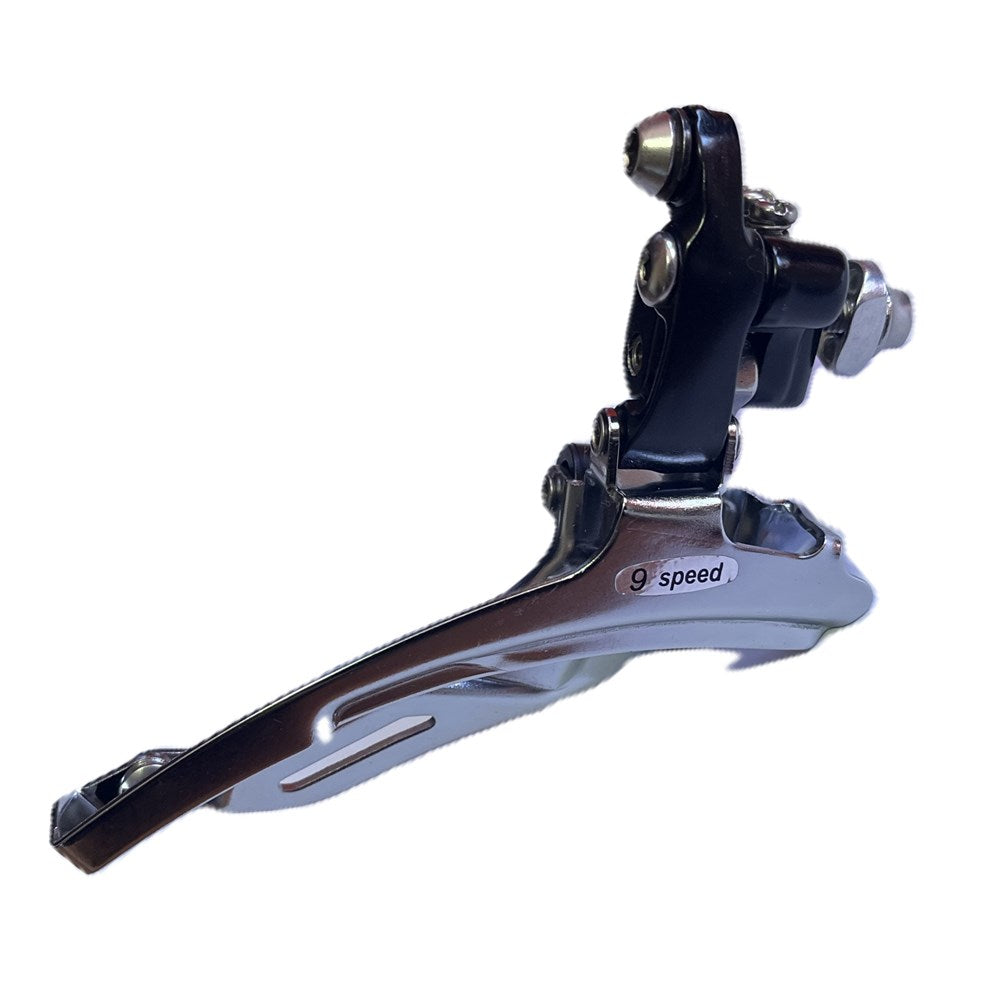 MICROSHIFT Front Derailleur - R9 FD-R539- 3x9 Speed - 30-42-52T - Brazed-on Mount Silver