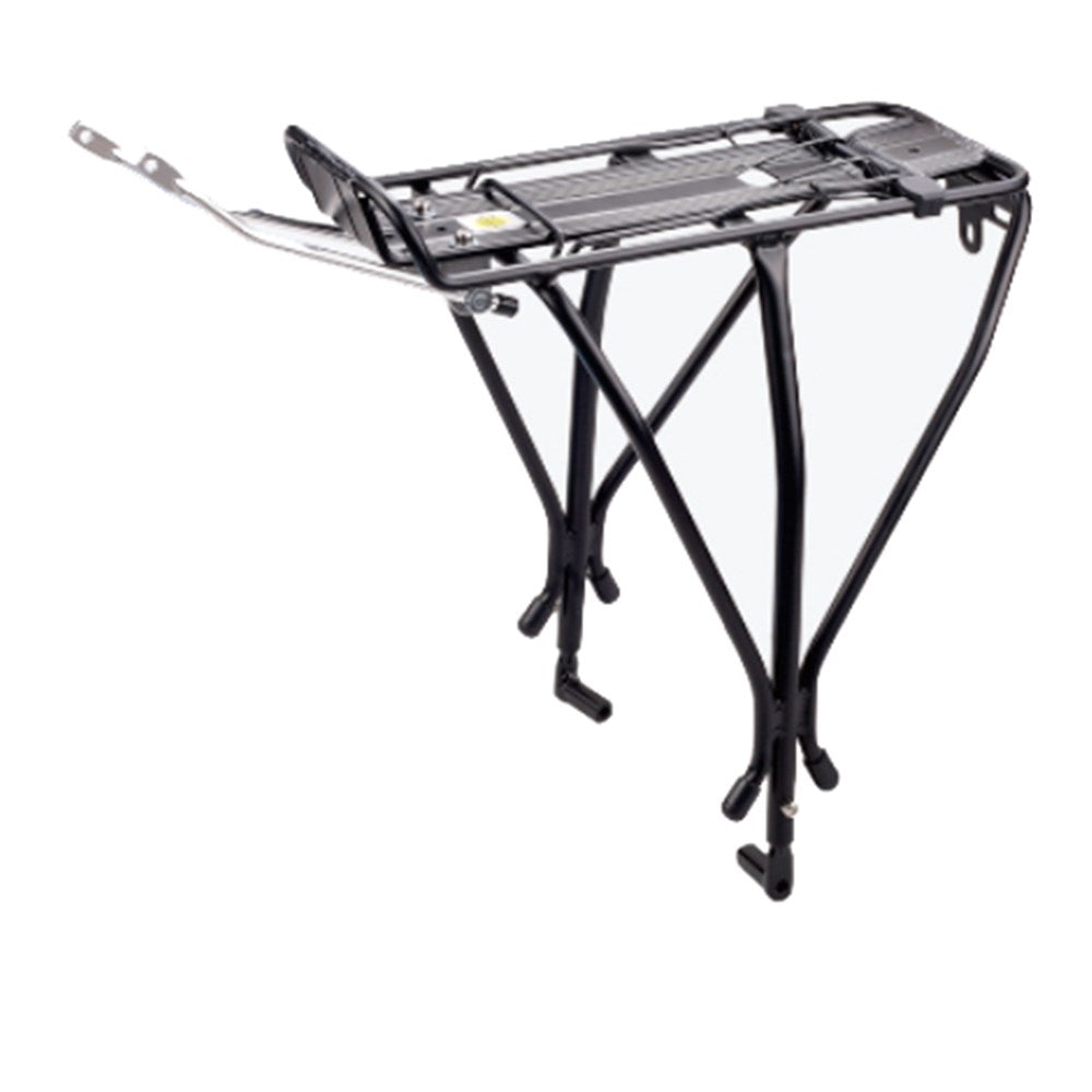 QBP Touring Hd Pannier Rack Disc Brake - 20Cm Fittings - Adjustable To 29" - Up To 20Kg with Splash back plate and spring clamps