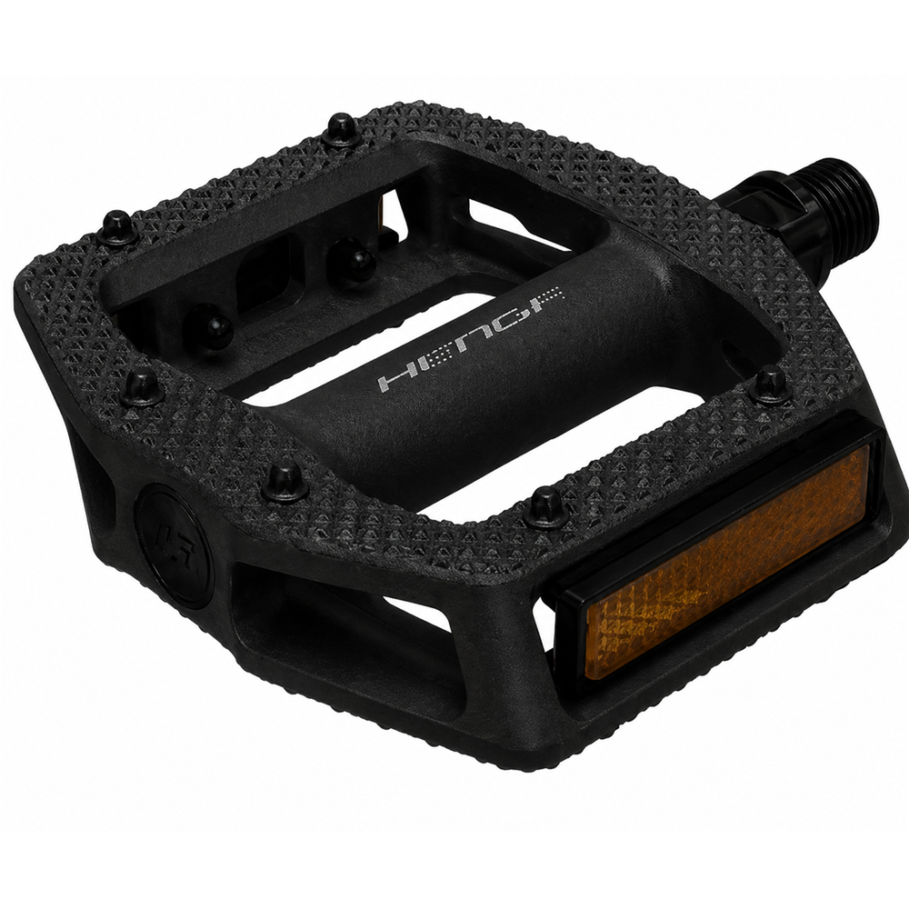 QBP Pedal MTB Large  -  Black PP DU Bearing -  Boron Axle -  9/16 - Black  - 107x100mm - 282g PR