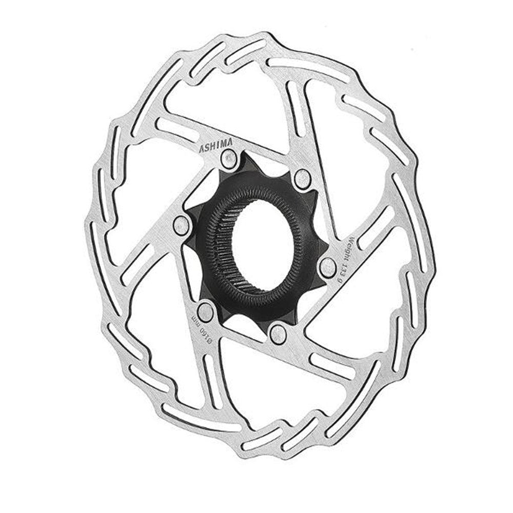 ASHIMA Disc Brake Rotor 140mm - Two Piece Construction With Center Lock Rotor