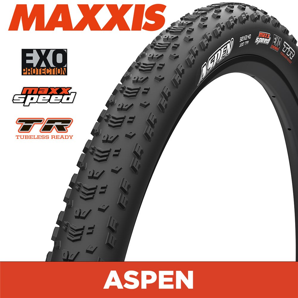 MAXXIS MOUNTAIN - ASPEN - 32x2.40 - MaxxSpeed / EXO / TR - Foldable 120 TPI E25