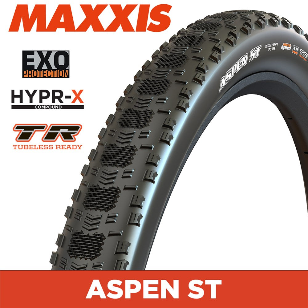 MAXXIS GRAVEL - ASPEN ST - 32X2.15 - HYPR-X/EXO/TR - Foldable 120 TPI E50