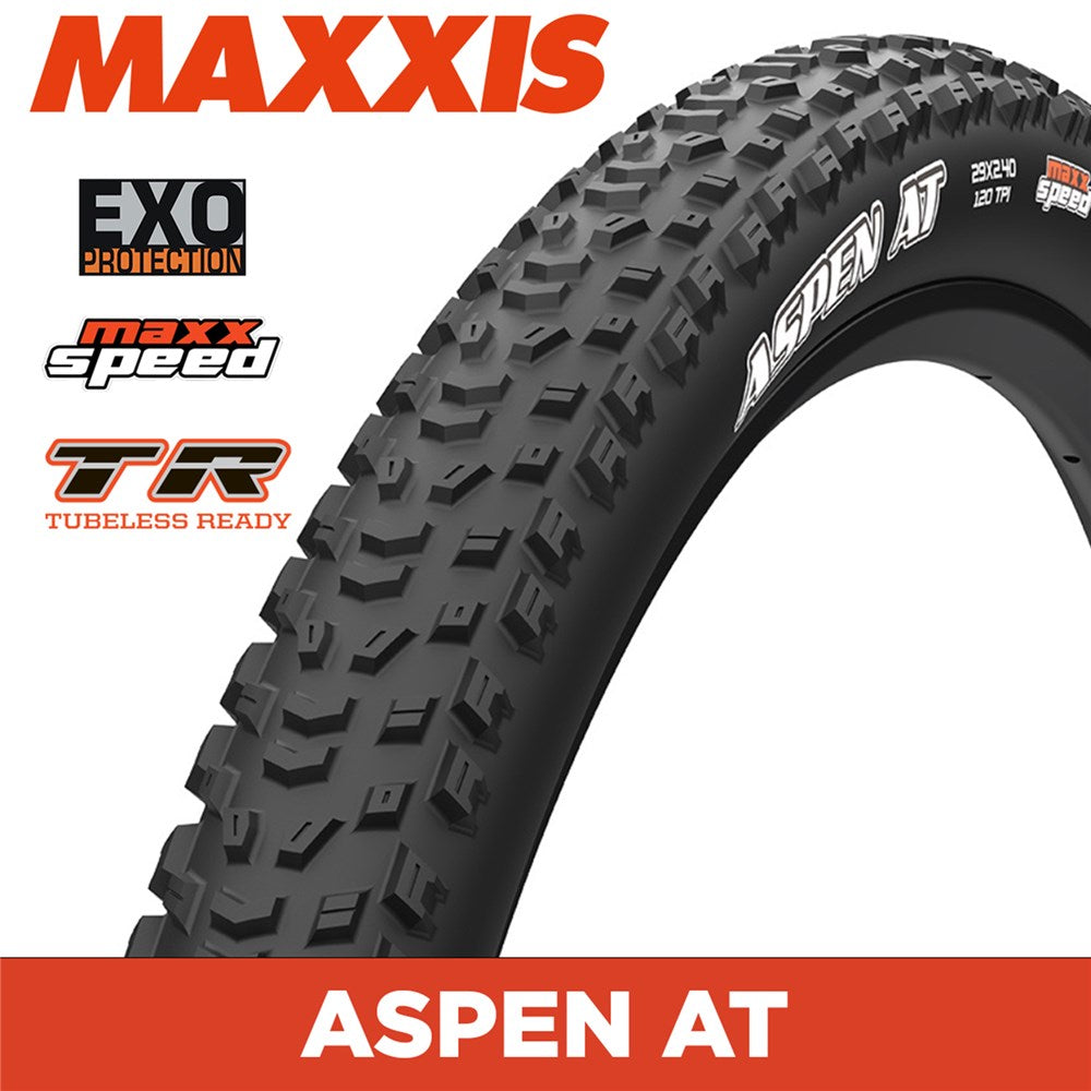 MAXXIS MOUNTAIN - ASPEN AT - 32x2.40 - MaxxSpeed/EXO/TR - Foldable 120 TPI E50
