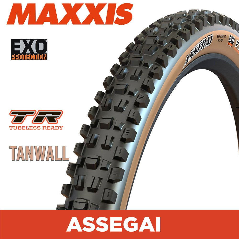 MAXXIS MOUNTAIN - ASSEGAI - 29X2.60 - EXO / TR / Tanwall - Foldable 60 TPI E25