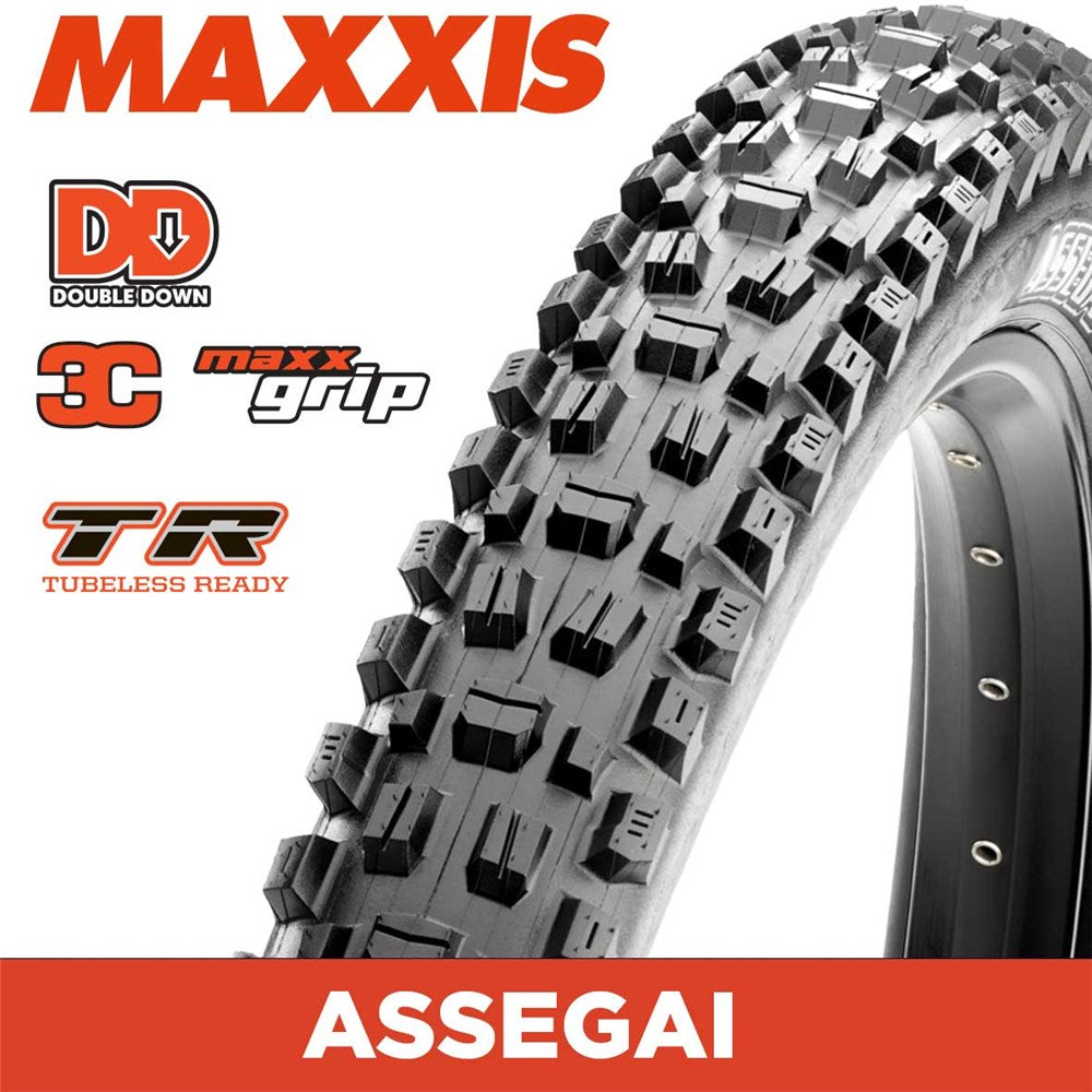 MAXXIS MOUNTAIN - ASSEGAI - 27.5X2.60 - 3C MaxxGrip / DD / TR - Foldable 120X2 TPI E25