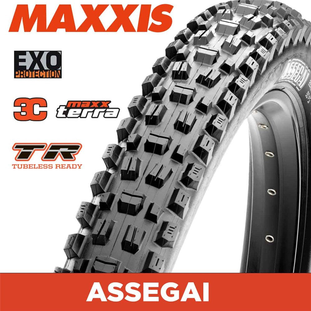 MAXXIS Assegai - 29 X 2.50 WT - Folding TR - EXO 60 TPI - 3C MaxxTerra - Black