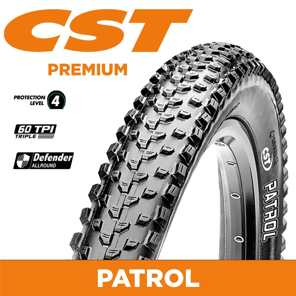 CST Tyre Patrol - 29 x 2.60 - Wire 60 TPI - 1130g - Dual Compound - Defender Allround