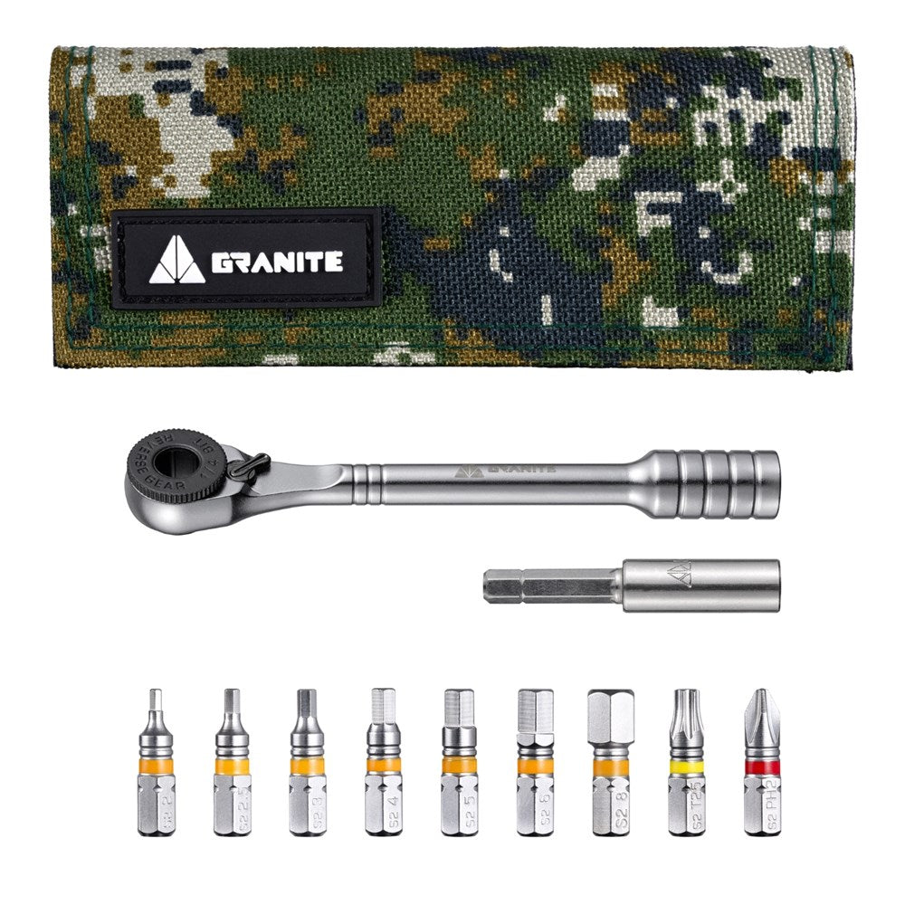 GRANITE ROCK N ROLL - Bicycle Repair Tool Set - Black