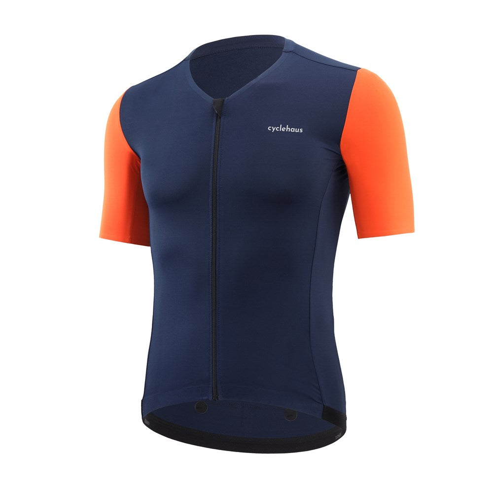 Cyclehaus Elite Jersey SS Navy Blue & Orange