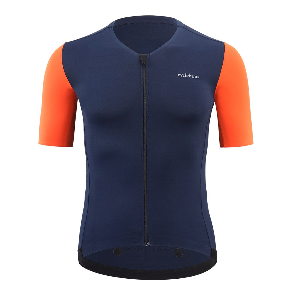 Cyclehaus Elite Jersey SS Navy Blue & Orange