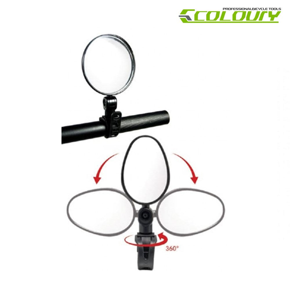 COLOURY Mirror With QR Strap - 2x3 Inch Oval - 305D