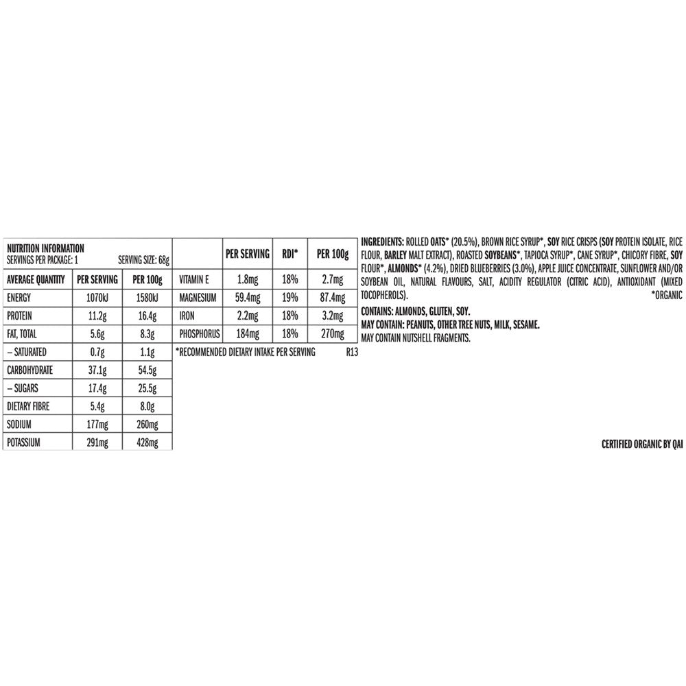 CLIF Energy Bar - Blueberry Almond Crisp
