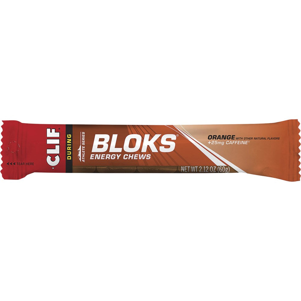 CLIF Bloks Energy Chews Orange 25mg Caffeine