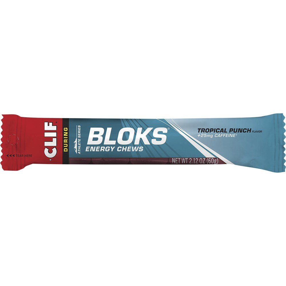 CLIF Bloks Energy Chews Tropical Punch 25mg Caffeine
