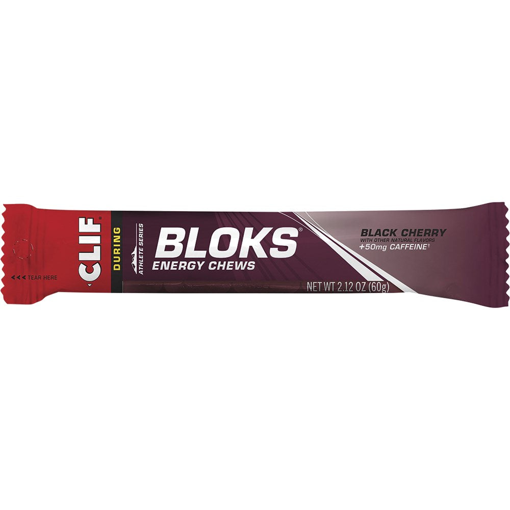 CLIF Bloks Energy Chews Black Cherry 50mg Caffeine