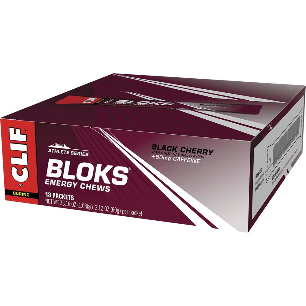 CLIF Bloks Energy Chews Black Cherry 50mg Caffeine