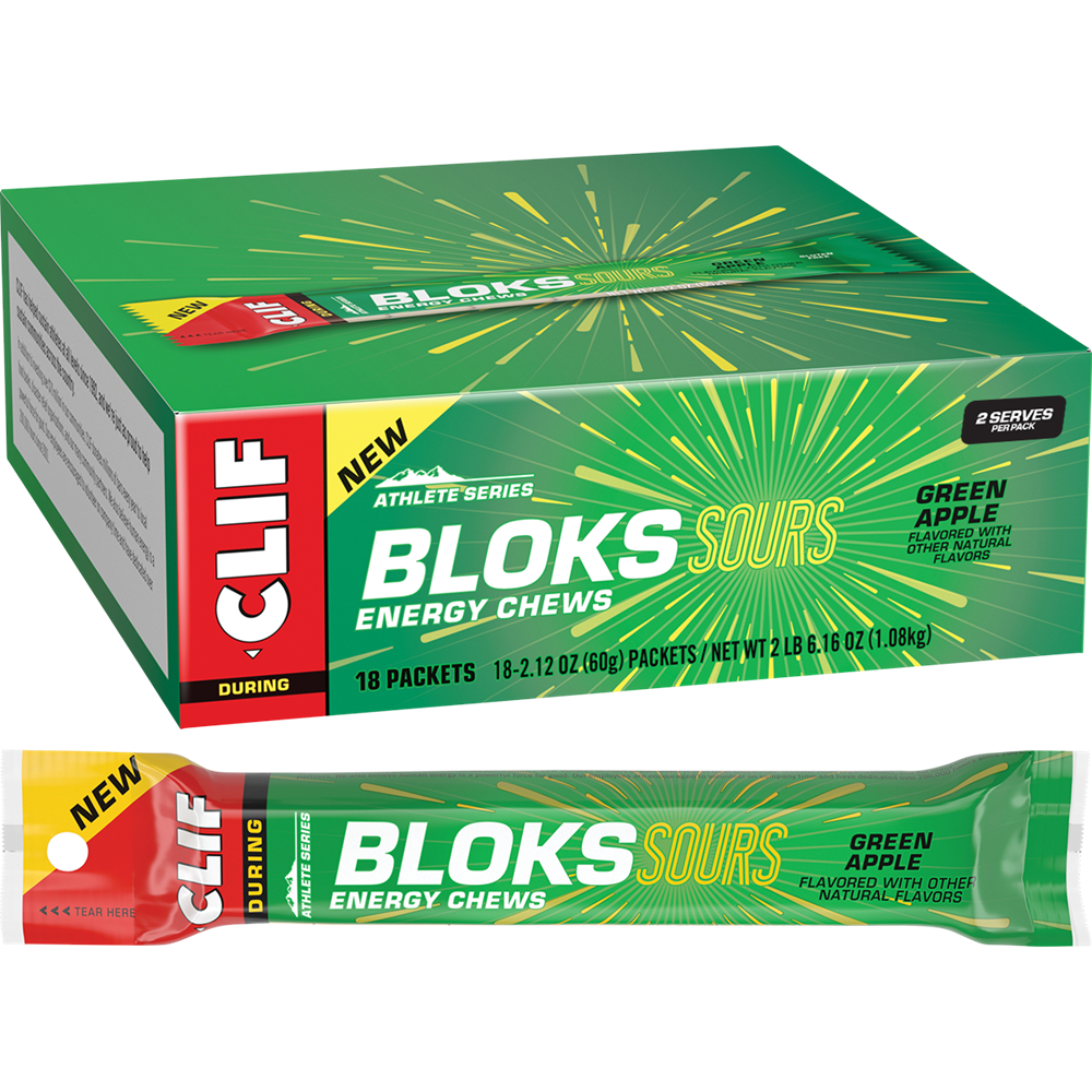 CLIF Bloks Energy -  Chews Sour Green Apple