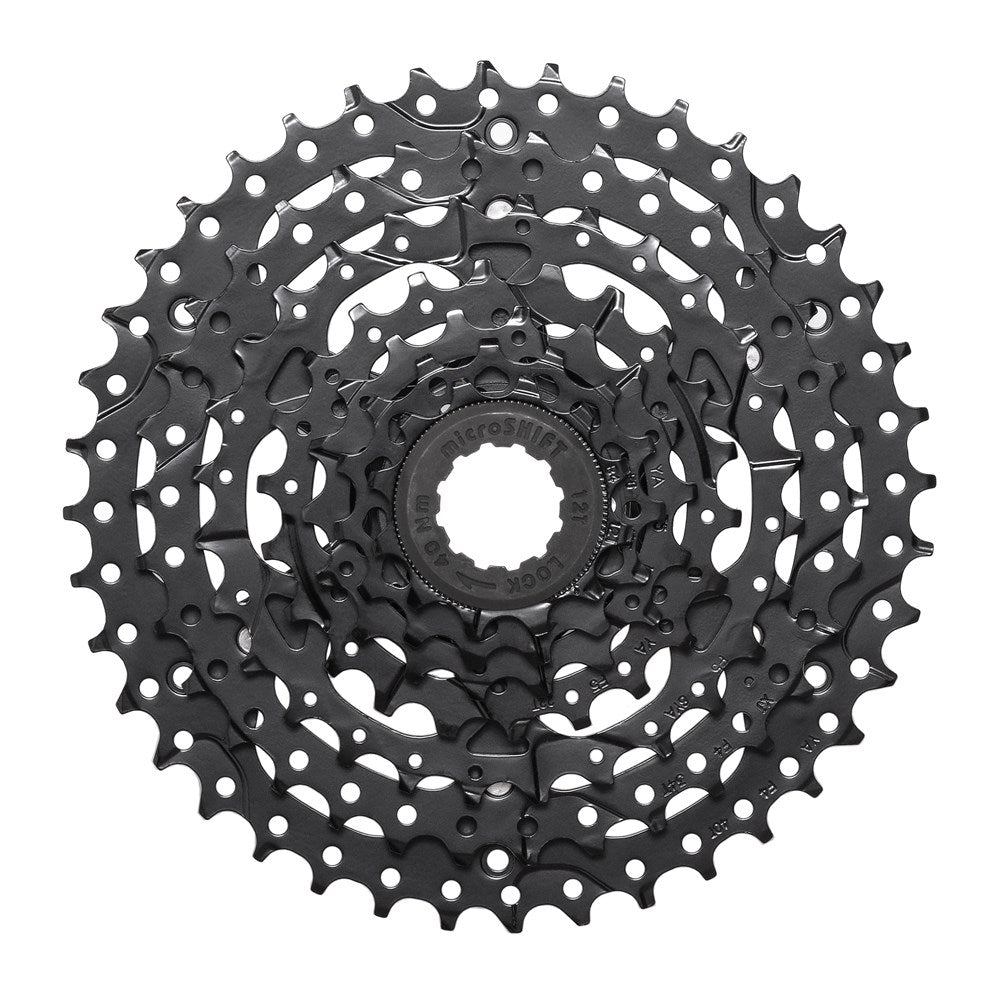 MICROSHIFT Cassette - ESTES CS-H074 - 7 Speed HG - 12-40T - Steel Black