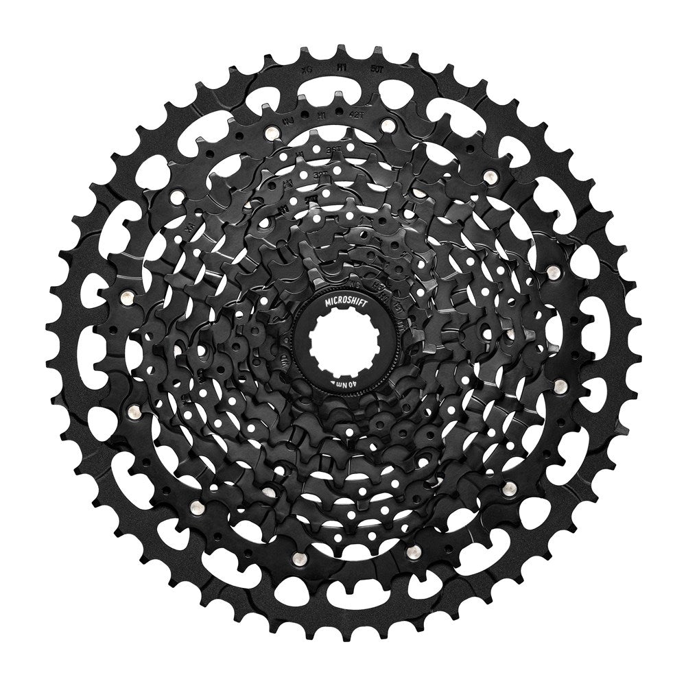 MICROSHIFT Cassette - CS-H114 Advent MX - 11 Speed HG - 11-50T - Steel / Alloy - Black