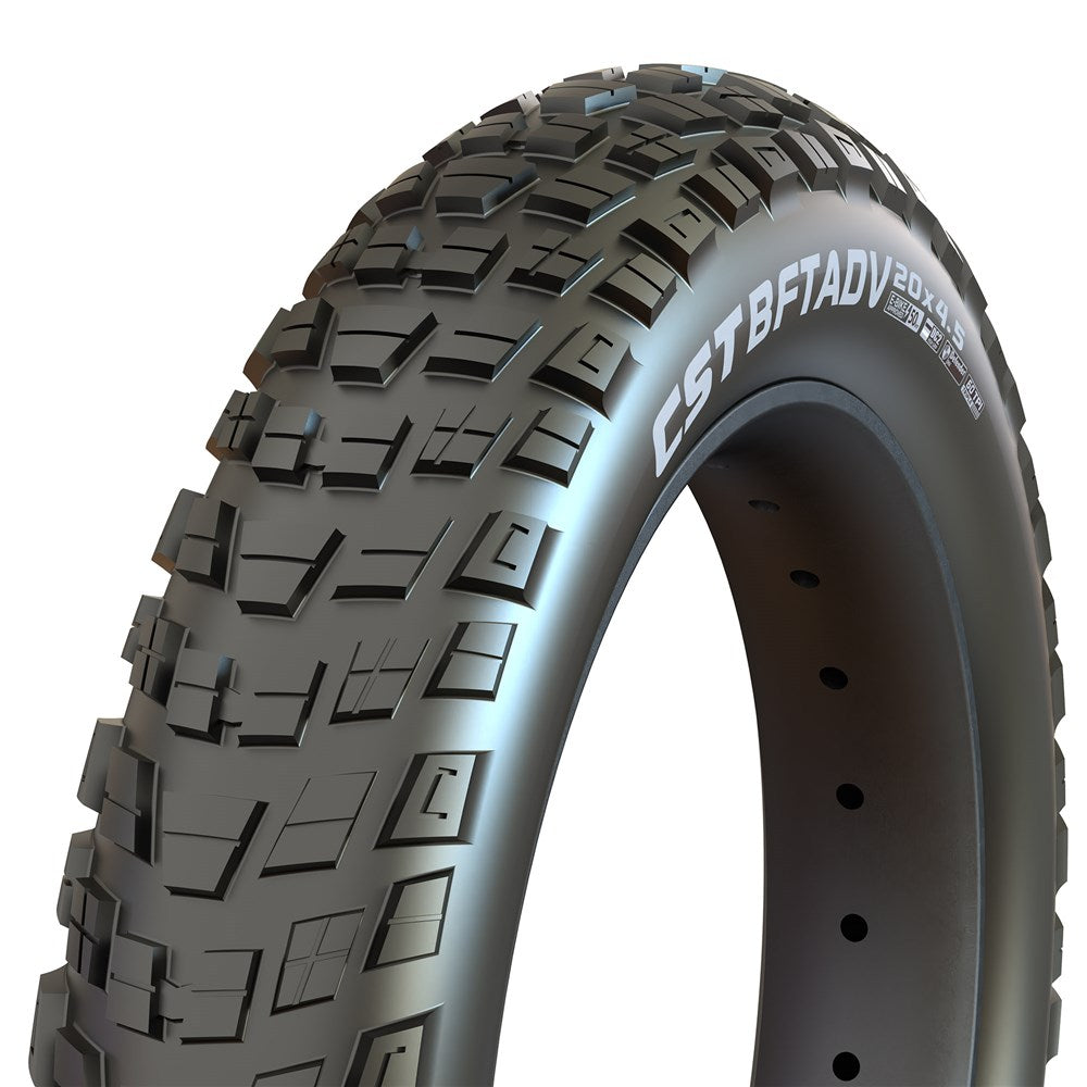CST Tyre BFT ADV - 20 x 4.5 - Wire 60 TPI - 1693g - Single Compound - 115kg Load Rating -  EBike 50km/h  Approved - Defender Mix - CMT12