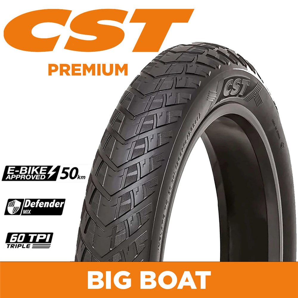 CST Tyre Big Boat -26 x 4.0 - Wire 60 TPI - Single Compound -  E-Bike - CTC-06