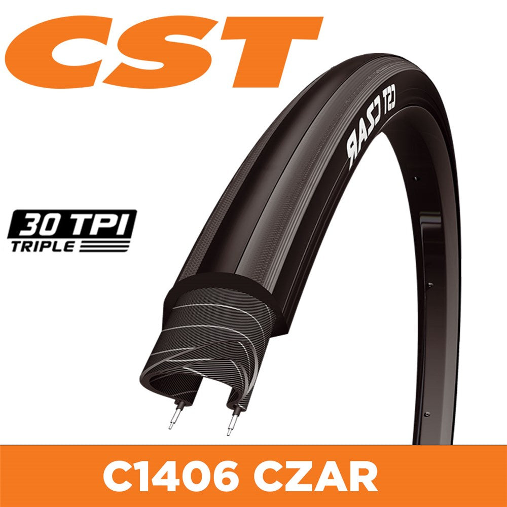 CST Tyre CZAR - 700 x 28 - Wire 27 TPI - 330g - Dual Compound - C1406