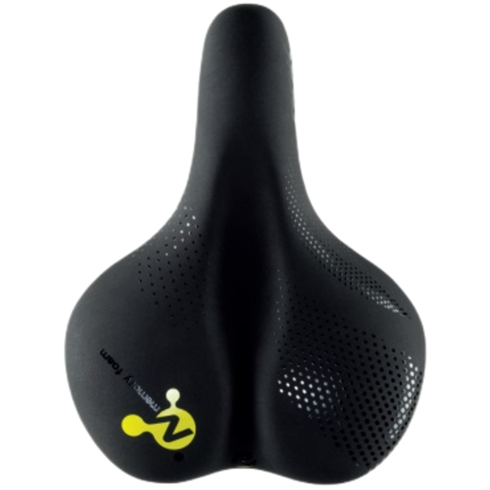 DDK Saddle - City -  with Support & Memory Foam - Steel Rail - Cover Soft Touch - 263x198mm - 514g