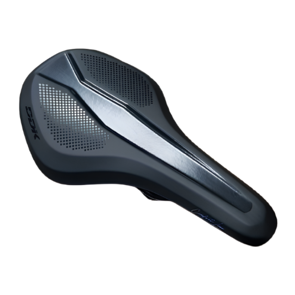 DDK Saddle - MTB Gravel -  Support foam - Cover Semi PU - Steel rails  275 x 153mm, 350g