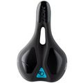 DDK Saddle - E-Trek -  Support & Memory Foam - Steel Rail - Cover Soft Touch - 280x174mm - 330g
