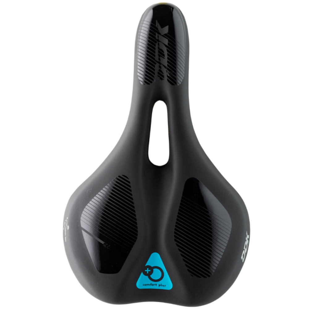 DDK Saddle - E-Trek -  Support & Memory Foam - Steel Rail - Cover Soft Touch - 280x174mm - 330g