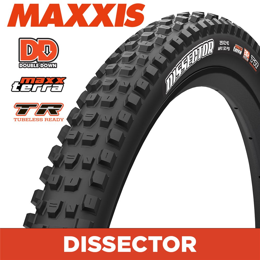 MAXXIS MOUNTAIN - DISSECTOR - 29x2.40 - MaxxTerra / DD / TR - Foldable 120X2 TPI E50