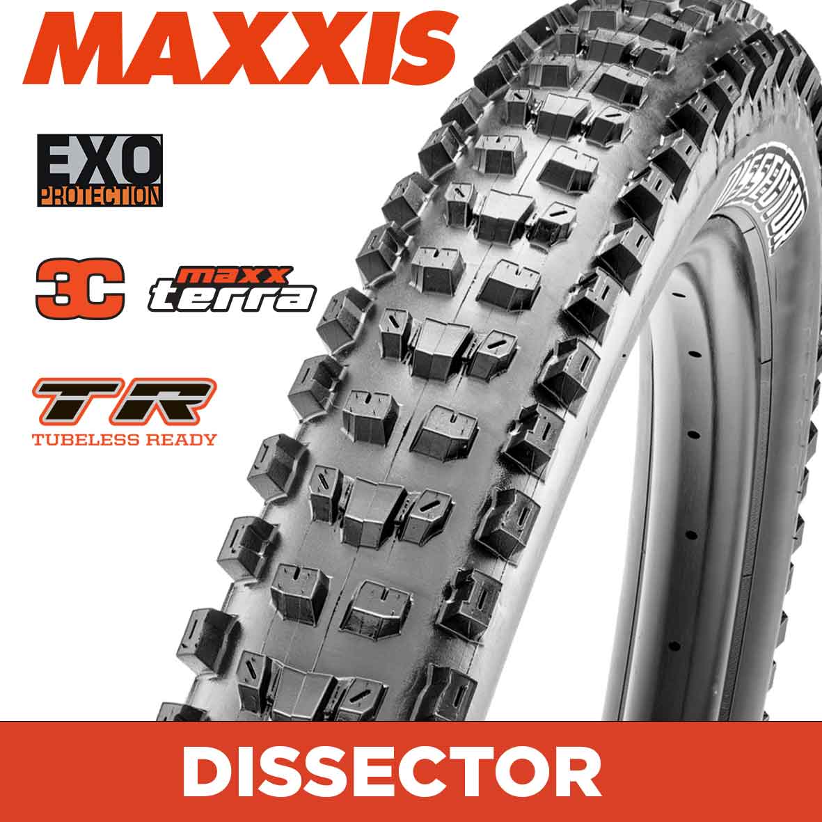 MAXXIS MOUNTAIN - DISSECTOR - 27.5X2.40 - 3C MaxxTerra / EXO / TR - Foldable 60 TPI E25