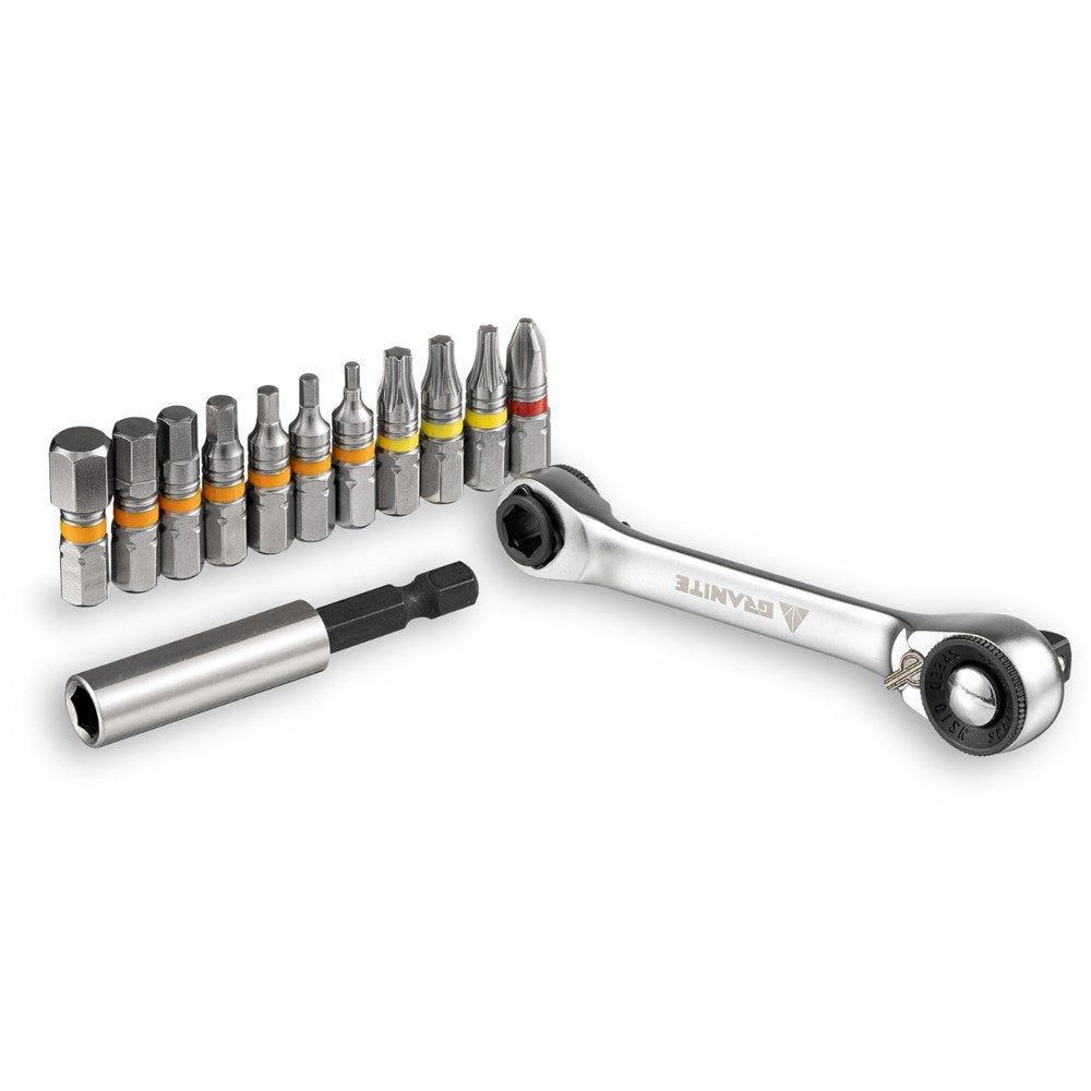 GRANITE DUET - Hex Bits & Socket Ratchet Tool Box