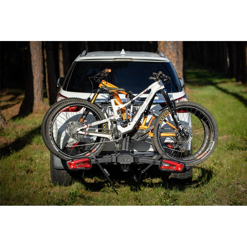 STOWAWAY E-Glide Pro 2 Platform Car Rack E-Bike Carrier - Tow Ball Mount - 2 Bikes