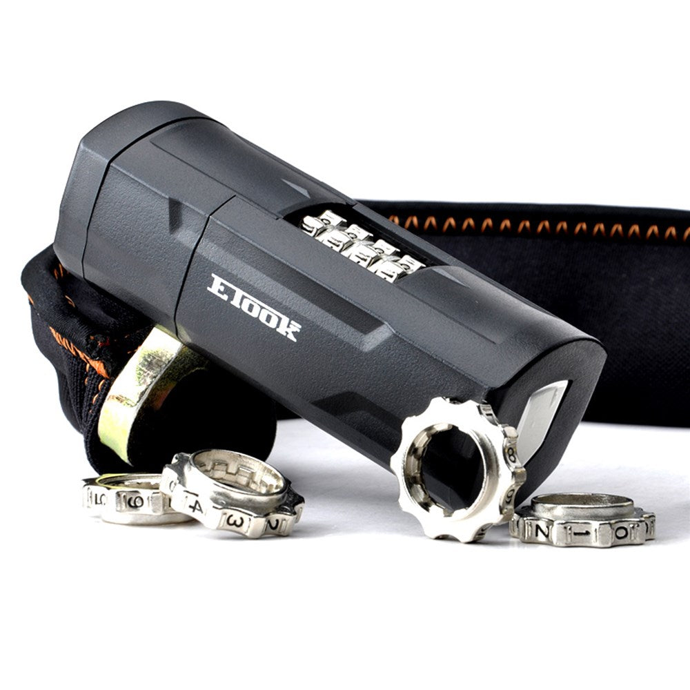 ETook 655 - Combo Chain Lock Large 850mm x 9mm - UK Sold Secured - Level Rating 6