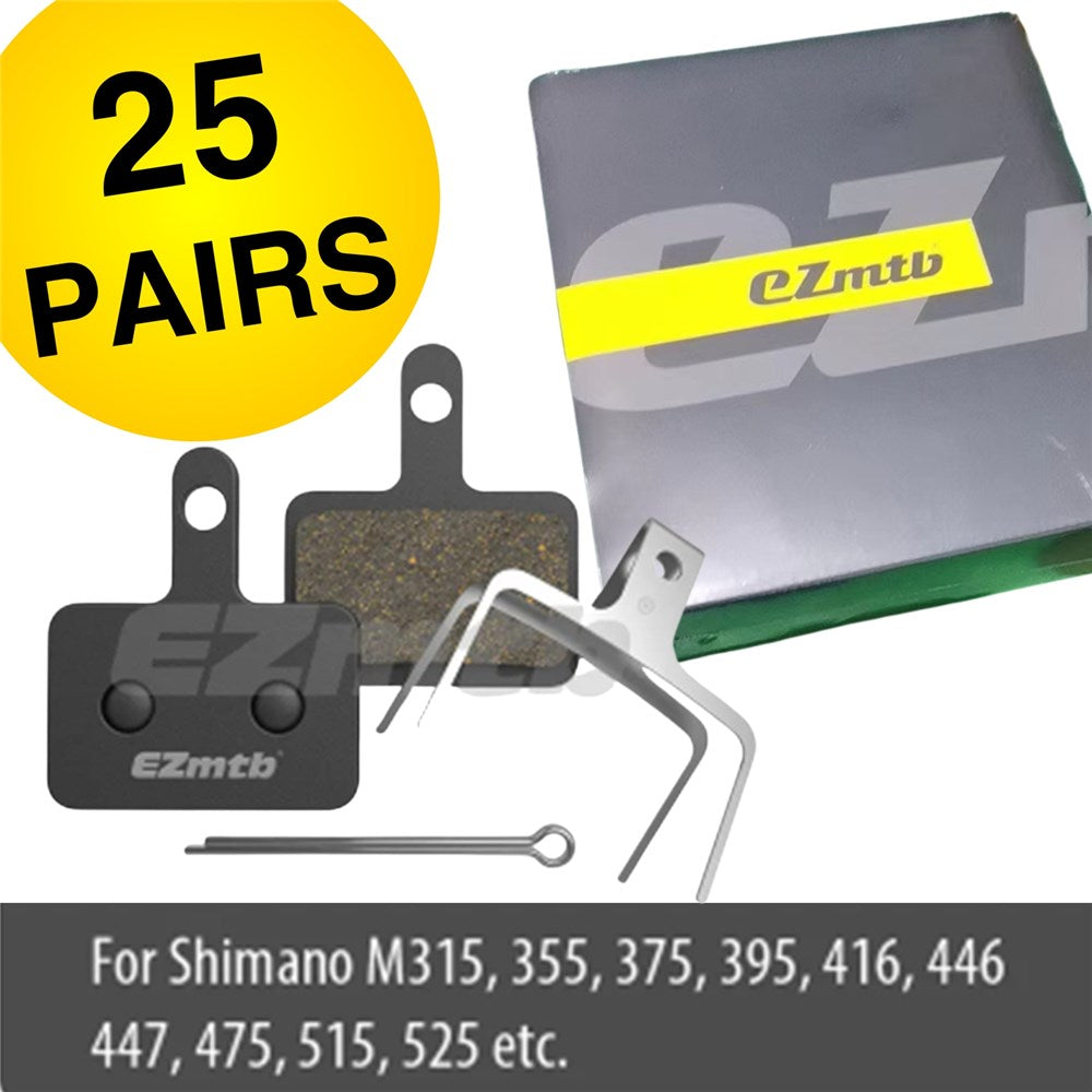 EZMTB Semi Metallic Brake Pads SHIMANO M355 - Workshop Box - 25 Pairs  (MstCtn20)