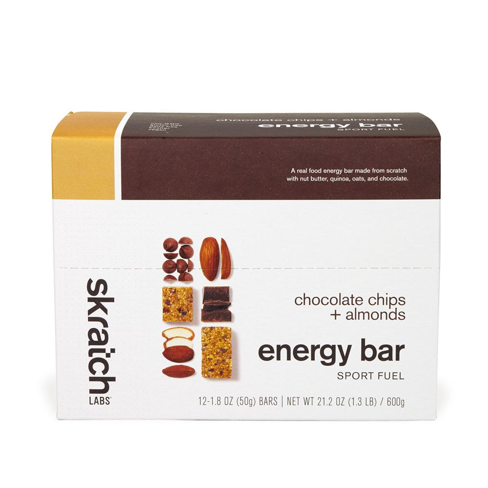 SkratchLabs Energy Bar Sport Fuel - Peanut Butter Chocolate - 12 Pack - 50g each (859943003124) - best before 12 July