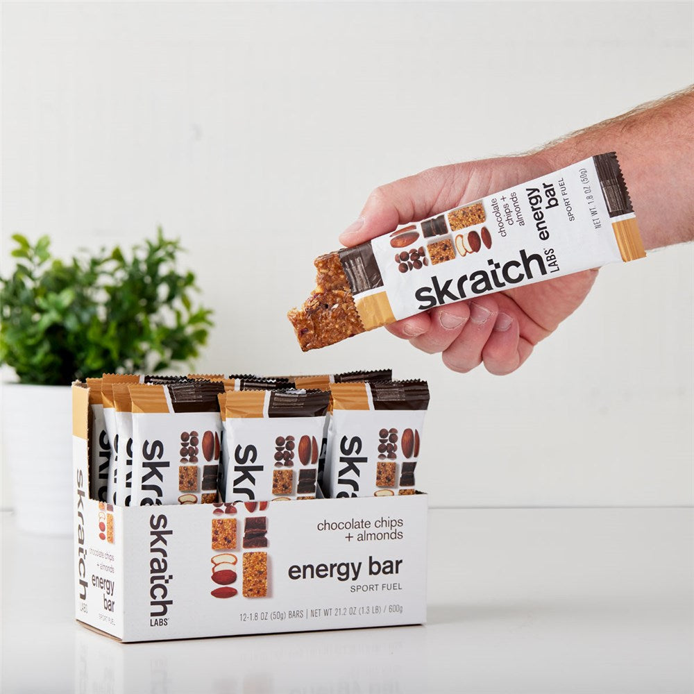 SkratchLabs Energy Bar Sport Fuel - Peanut Butter Chocolate - 12 Pack - 50g each (859943003124) - best before 12 July