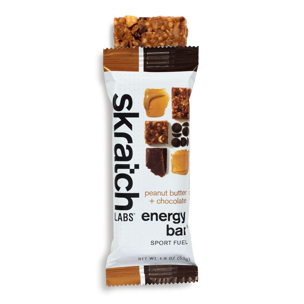 SkratchLabs Energy Bar Sport Fuel - Peanut Butter Chocolate - 12 Pack - 50g each (859943003124) - best before 12 July