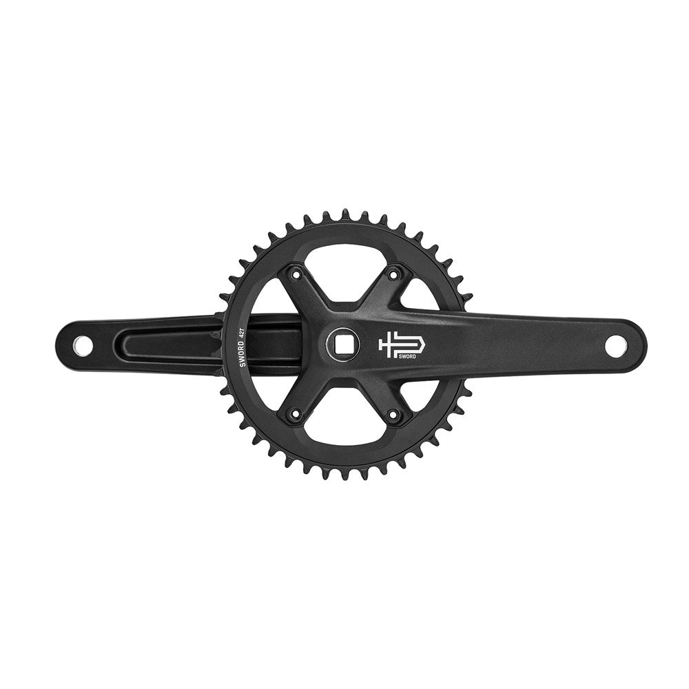 MICROSHIFT Sword Black Gravel - Crankset 1x9 - 42T - 165mm Arm Length