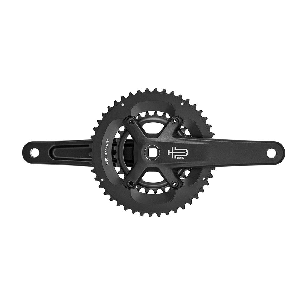 MICROSHIFT Sword Black Gravel - Crankset 2x9 - 48-31T - 172.5mm Arm Length