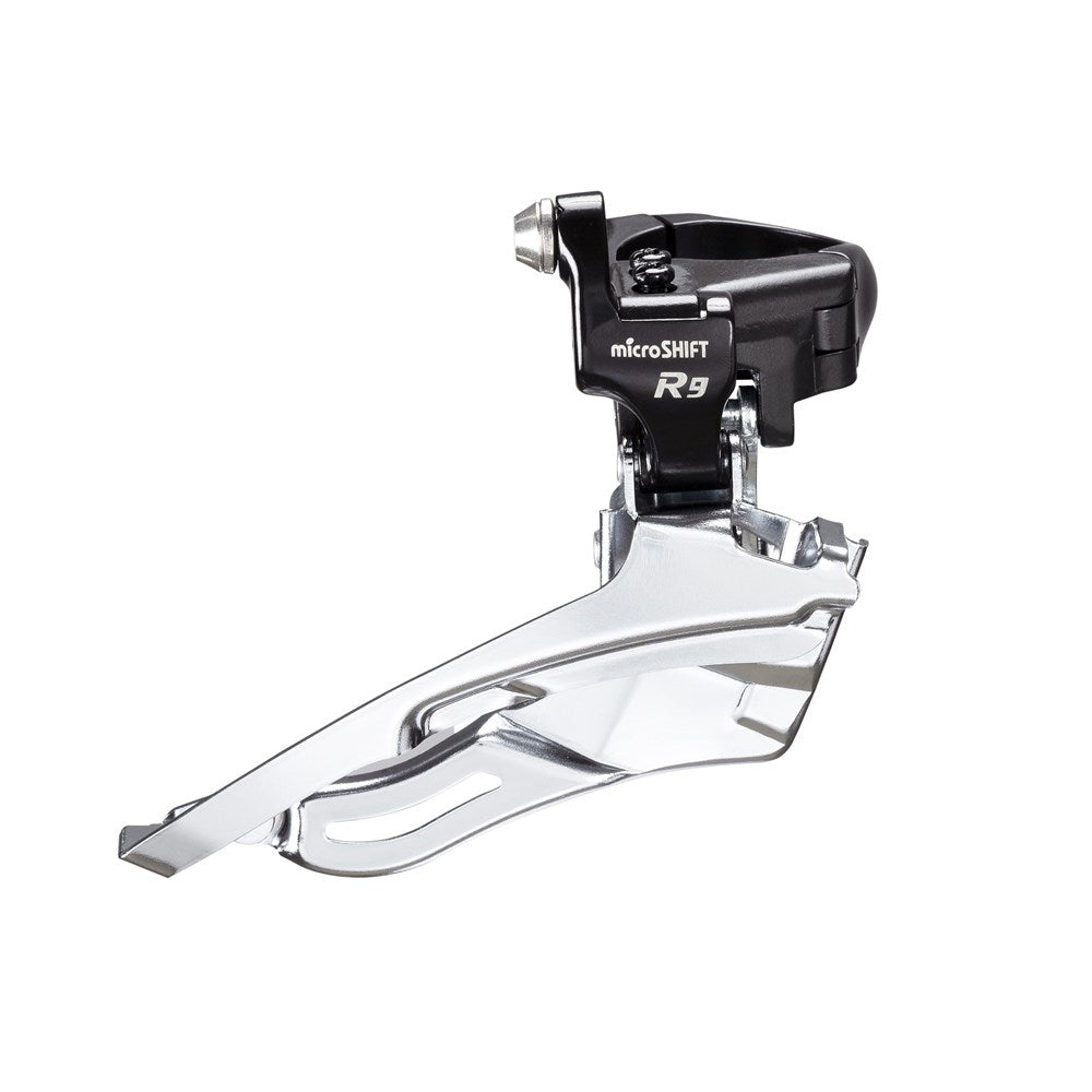 MICROSHIFT Front Derailleur - R9 FD-R353 - 3x9 SPD - 50T-39T-30T - Brazed-on Mount (Shimano Rd) Black