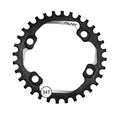 FUNN Chain Ring - Solo 96 Narrow Wide - 34T - Shimano Asymmetric - 96mm BCD - Black